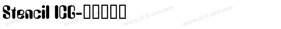 Stencil ICG字体转换
